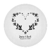 Tot de dood ons scheidt Aangepaste naam & trouwdat Snijplank (Voorkant)