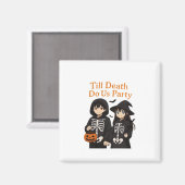 Tot de dood ons scheidt – Anime Halloween Koppel C Magneet (Voorkant / Achterkant)