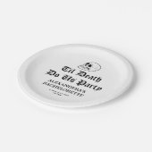 Tot de Dood Ons Scheidt Bachelorette Papieren Bordje (Gekanteld)