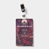 Tot de dood ons scheidt badge (Voorzijde met clip)