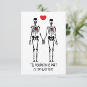 Tot de dood ons scheidt bedankkaart (Staand voorkant)