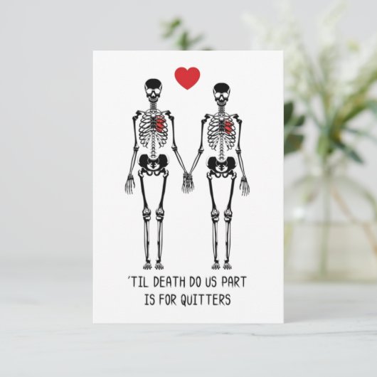 Tot de dood ons scheidt bedankkaart (Staand voorkant)