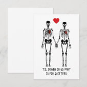 Tot de dood ons scheidt bedankkaart (Voorkant / Achterkant)