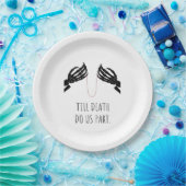 Tot de dood ons scheidt Boxy Papieren Bordje (Feest)