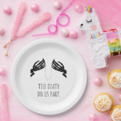 Tot de dood ons scheidt Boxy Papieren Bordje (Feest)
