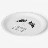 Tot de dood ons scheidt Boxy Papieren Bordje (Gekanteld)