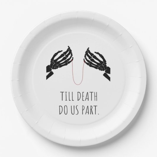 Tot de dood ons scheidt Boxy Papieren Bordje (Voorkant)