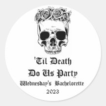 'Tot de Dood Ons Scheidt' Bruidsfeest Stickers