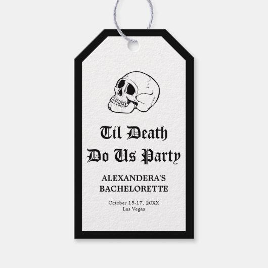 Tot de Dood Ons Scheidt Bruidsmeisje Cadeautje Cadeaulabel (Voorkant)