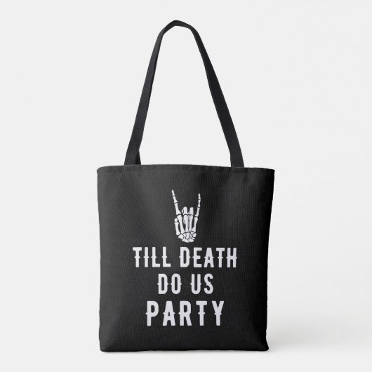 Tot de dood ons scheidt Bruidsmeisjes Bruiloft Tote Bag (Achterkant)