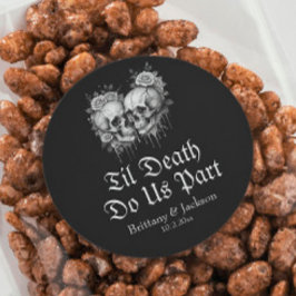 Tot de Dood Ons Scheidt Bruiloft Ronde Sticker