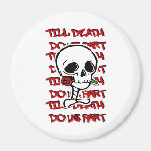 Tot de dood ons scheidt Classic – Basic Halloween  Magneet (Voorkant)