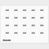Tot de Dood Ons Scheidt Classic – Grappig Skelet E Ronde Sticker (Vel)