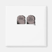 Tot de dood ons scheidt Classic – Grappig skeletko Magneet (Voorkant)