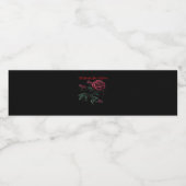 Tot de dood ons scheidt Classic – Love Design Waterfles Etiket (Enkel label)