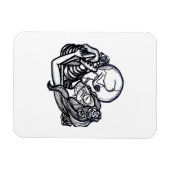 Tot de dood ons scheidt Classic – Spooky Skeleton  Magneet (Horizontaal)