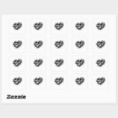 Tot de Dood Ons Scheidt Classic Vierkante Sticker (Vel)