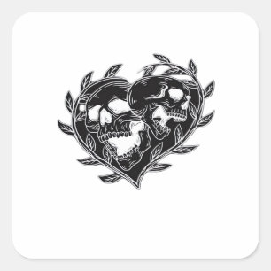 Tot de Dood Ons Scheidt Classic Vierkante Sticker