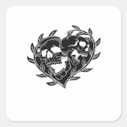 Tot de Dood Ons Scheidt Classic Vierkante Sticker (Voorkant)