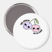 Tot de dood ons scheidt - Cute Goth Schedel Design Magneet (Voorkant / Achterkant)