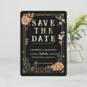 Tot de dood ons scheidt | de datum opslaan Uitnodi Kaart (Staand voorkant)