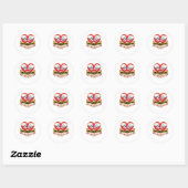 Tot de dood ons scheidt essentieel ronde sticker (Vel)