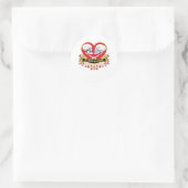 Tot de dood ons scheidt essentieel ronde sticker (Tas)