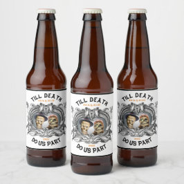 Tot de dood ons scheidt Eten en Drinken Label Set Bier Etiket