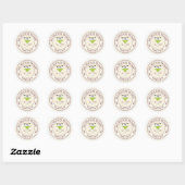 Tot de Dood Ons Scheidt Feest Schedel Margs Bachel Ronde Sticker (Vel)