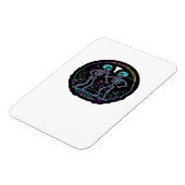 Tot de dood ons scheidt feest skelet dansfeest kla magneet (Linkerzijde)