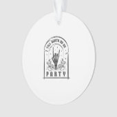 Tot de Dood Ons Scheidt Feestcadeaus Retro Bruidsm Ornament (voorkant)