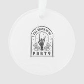 Tot de Dood Ons Scheidt Feestcadeaus Retro Bruidsm Ornament (voorkant)