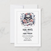 "Tot de dood ons scheidt" Goth Bridal Shower Kaart (Voorkant)