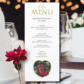 Tot de Dood Ons Scheidt Goth Hart Halloween Goud Menu