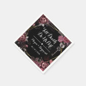 Tot de dood ons scheidt | Gothic Zwart Donker Brui Servet (Hoek)