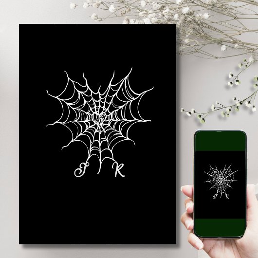 Tot de dood ons scheidt | Gotisch hart en skelette Kaart