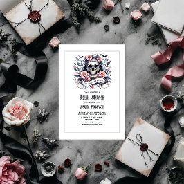 "Tot de dood ons scheidt" Gotisch Vrijgezellenfees Kaart