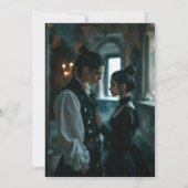 "Tot de dood ons scheidt" Gotische foto Save The Date (Achterkant)