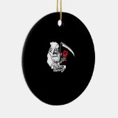 Tot de dood ons scheidt - Grim Reaper Love Keramisch Ornament (Rechts)