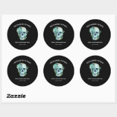 Tot de dood ons scheidt Halloween Bachelorette-fee Ronde Sticker (Vel)