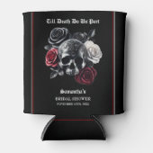 Tot de dood ons scheidt Halloween Bruidsfeest Blikjeskoeler (Voorkant)