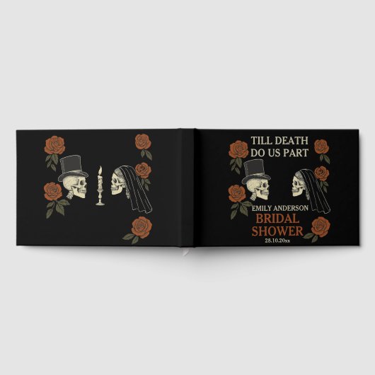 Tot de dood ons scheidt Halloween Bruidsfeest  Gastenboek (Volledig)