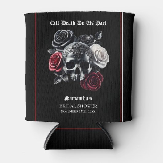 Tot de dood ons scheidt Halloween Bruidsmeisjesfee Blikjeskoeler (Voorkant)