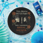 Tot de dood ons scheidt Halloween Bruidsmeisjesfee Papieren Bordje (Feest)