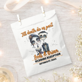 Tot de Dood Ons Scheidt Halloween Bruiloft Bedankzakje