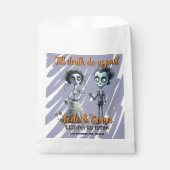 Tot de Dood Ons Scheidt Halloween Bruiloft Bedankzakje (Voorkant)