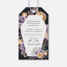 'Tot de dood ons scheidt | Halloween Bruiloft Cadeaulabel