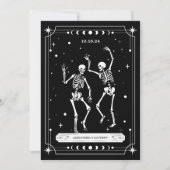 Tot de Dood Ons Scheidt Halloween Bruiloft Kaart (Achterkant)