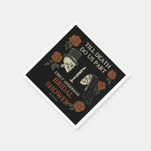 Tot de dood ons scheidt Halloween Bruiloftsfeest  Servet (Hoek)