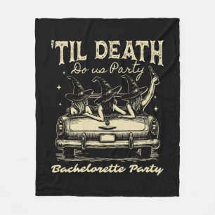 Tot de dood ons scheidt Halloween D Geel Fleece Deken